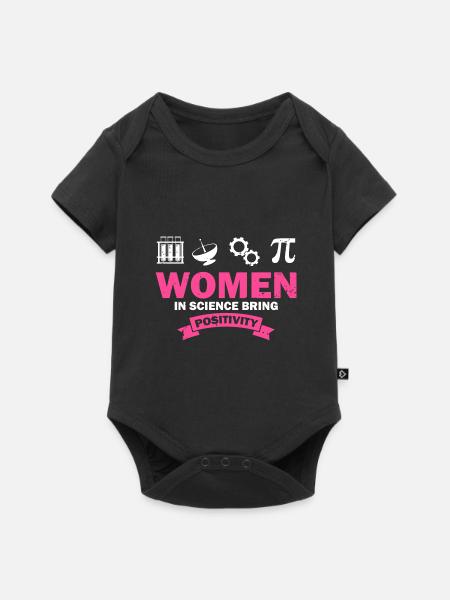 Steminist Science Design für Frauen Wissenschaft - Baby Premium Kurzarmbody - Schwarz