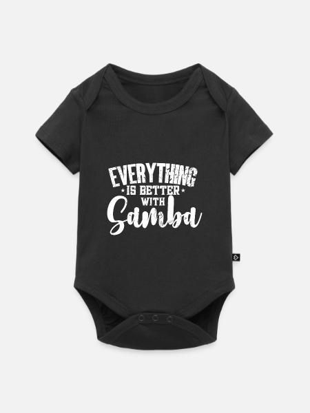 Samba - Baby Premium Kurzarmbody - Schwarz