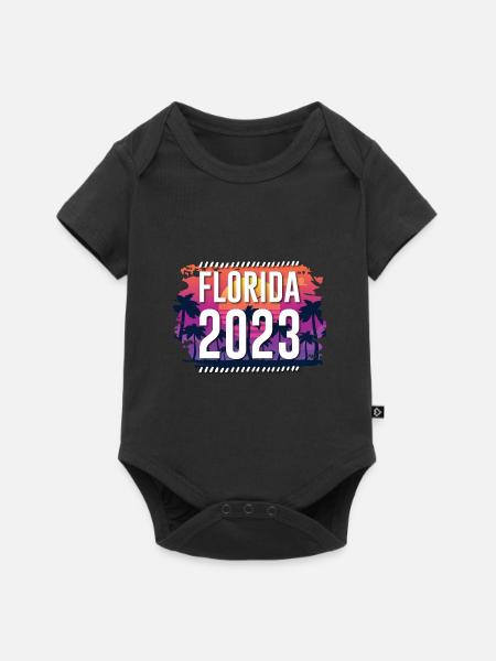 Florida 2023 - Baby Premium Kurzarmbody - Schwarz