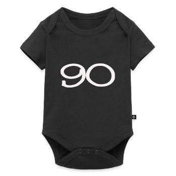 90. 90 YEARS. 90TH ANNIVERSARY. 90TH ANNIVERSARY. - Baby Premium short-sleeve bodysuit - black - Front