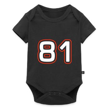 81 number symbol - Baby Premium short-sleeve bodysuit - black - Front