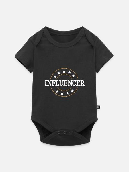 Influencer Beruf - Baby Premium Kurzarmbody - Schwarz