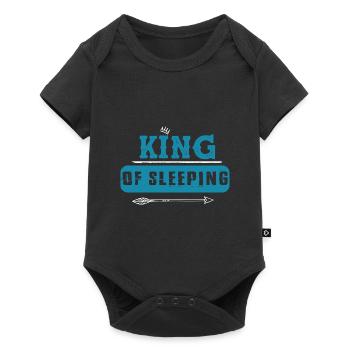 Roi du sommeil - Body à manches courtes Premium Bébé - noir - Devant