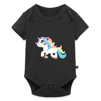 Artificial Leg Design for Prosthetic Leg - Baby Premium short-sleeve bodysuit - black - Front