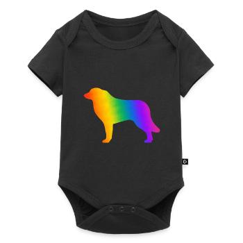 Bouvier des Pyrénées, entièrement personnalisable à volonté - Body à manches courtes Premium Bébé - noir - Devant