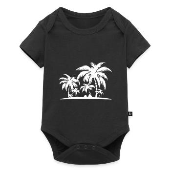 Island Summer Palm Beach - Baby Premium short-sleeve bodysuit - black - Front