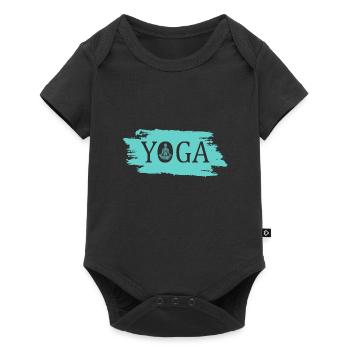Yoga - Baby Premium Kurzarmbody - Schwarz - Vorne