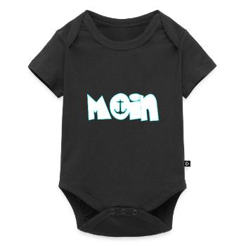 Moin moin - Baby Premium Kurzarmbody - Schwarz - Vorne