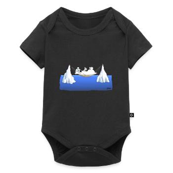 Eisberg Chillen - Baby Premium Kurzarmbody - Schwarz - Vorne