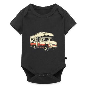 Caravane Camping-car Caravan Camper - Body à manches courtes Premium Bébé - noir - Devant