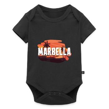 Marbella - Baby Premium short-sleeve bodysuit - black - Front