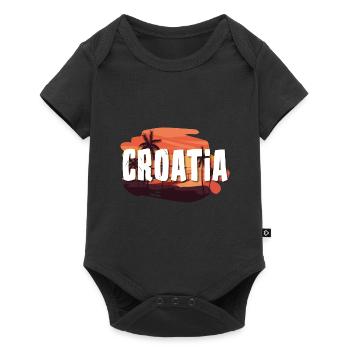 Croatia - Baby Premium short-sleeve bodysuit - black - Front
