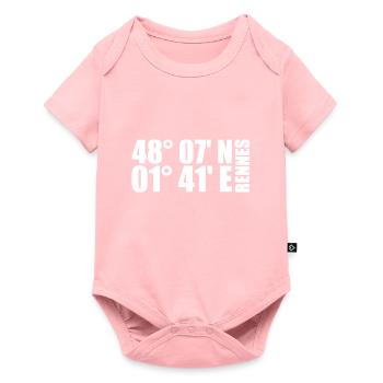 Rennes coordinates - Baby Premium short-sleeve bodysuit - rose - Front