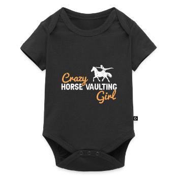 Conception de voûte et conception de chevaux de voûte - Body à manches courtes Premium Bébé - noir - Devant