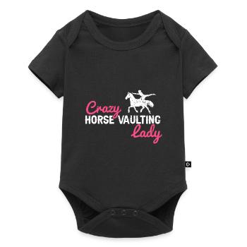 Conception de voûte et conception de chevaux de voûte - Body à manches courtes Premium Bébé - noir - Devant