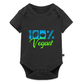 Végétalien - Body à manches courtes Premium Bébé - noir - Devant