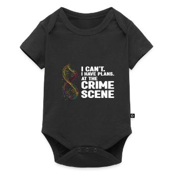 DNA-Analyst und Kriminallabor - Baby Premium Kurzarmbody - Schwarz - Vorne