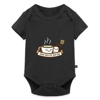 Juste ici pour le thé - Body à manches courtes Premium Bébé - noir - Devant