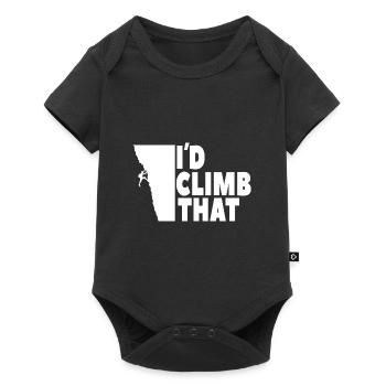 Climbing Klettern Bergsport Felswand Geschenk - Baby Premium Kurzarmbody - Schwarz - Vorne