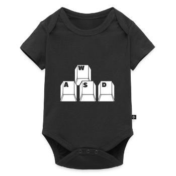 Play the keyboard - Baby Premium short-sleeve bodysuit - black - Front