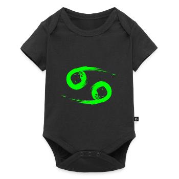 Krebs Cancer Sternzeichen Design Symbol Grün - Baby Premium short-sleeve bodysuit - black - Front