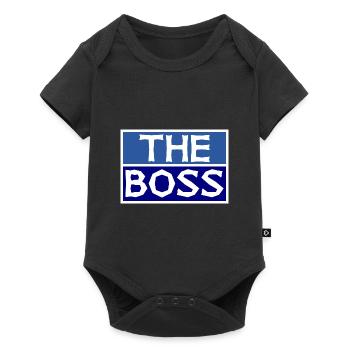 BOSS. MANAGER. CHEF. PATRON. HUMOUR. DRÔLE - Body à manches courtes Premium Bébé - noir - Devant
