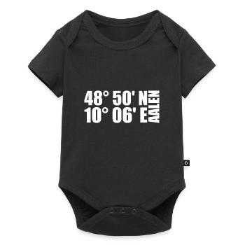 Coordonnées d’Aalen - Body à manches courtes Premium Bébé - noir - Devant