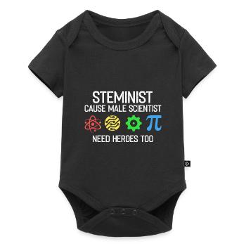Professeur Steminist Designs for Equality Stem - Body à manches courtes Premium Bébé - noir - Devant