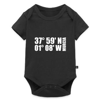 Coordonnées de Murcie - Body à manches courtes Premium Bébé - noir - Devant