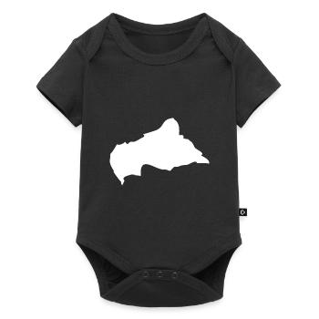 Central African Republic map flag - Baby Premium short-sleeve bodysuit - black - Front