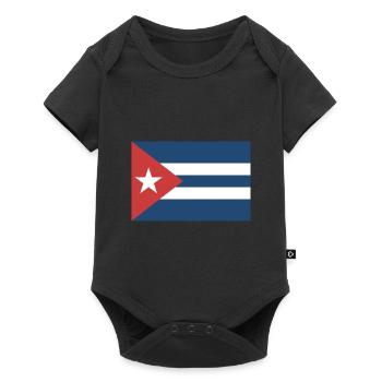 Armoiries du drapeau cubain - Body à manches courtes Premium Bébé - noir - Devant