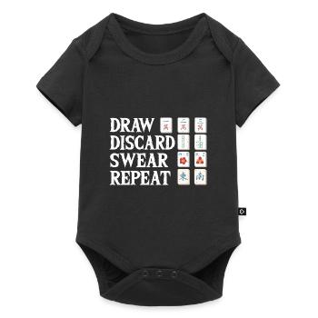 Cadeau pour les fans de Mahjong - Body à manches courtes Premium Bébé - noir - Devant
