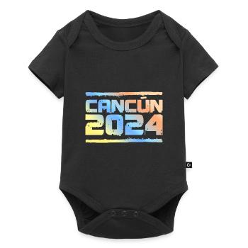 Cancun 2024 Colorful - Baby Premium short-sleeve bodysuit - black - Front