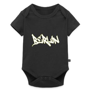 Berlin Graffiti Style Berliner Kreuzberg - Baby Premium Kurzarmbody - Schwarz - Vorne