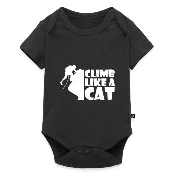Climbing Mountaineering Climbers - Baby Premium short-sleeve bodysuit - black - Front