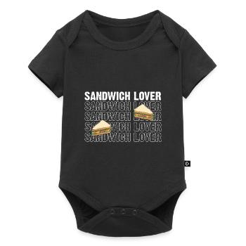 Sandwich Cheese Love Food Fast Food - Body à manches courtes Premium Bébé - noir - Devant