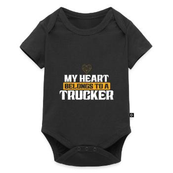 Cœur Trucker Love - Body à manches courtes Premium Bébé - noir - Devant