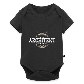 Architekt Beruf - Baby Premium Kurzarmbody - Schwarz - Vorne