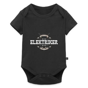 Elektriker Beruf - Baby Premium Kurzarmbody - Schwarz - Vorne