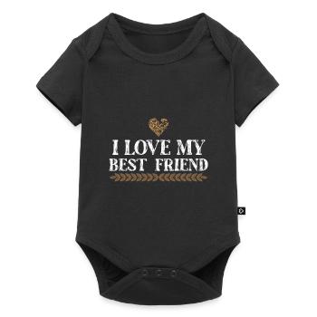 I love my best friend - Baby Premium short-sleeve bodysuit - black - Front