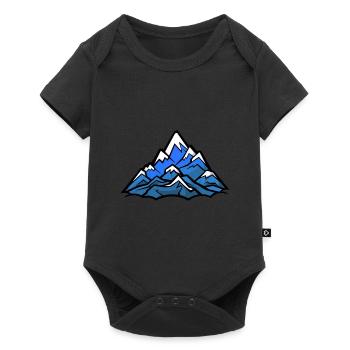 Mountains Alps Silhouette - Baby Premium short-sleeve bodysuit - black - Front