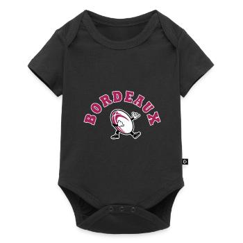 Rugby Bordeaux sport rugby supporter girondins - Body à manches courtes Premium Bébé - noir - Devant
