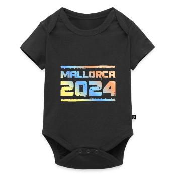 Mallorca 2024 Colorful - Baby Premium short-sleeve bodysuit - black - Front