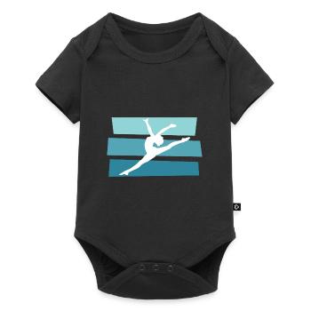 gymnastics - Baby Premium short-sleeve bodysuit - black - Front