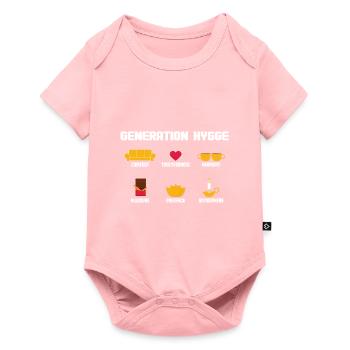 Génération Hygge I Style de vie danois I Cadeau - Body à manches courtes Premium Bébé - rose - Devant