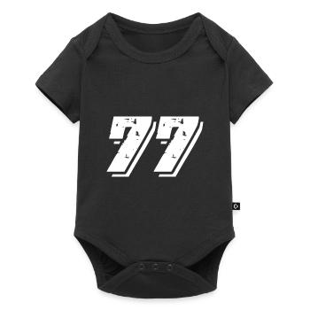 77 Number Symbol - Baby Premium short-sleeve bodysuit - black - Front