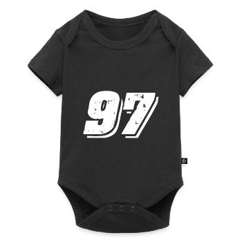 97 Symbole numérique - Body à manches courtes Premium Bébé - noir - Devant