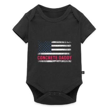 Concrete builder design for construction workers and construction site - Baby Premium short-sleeve bodysuit - black - Front