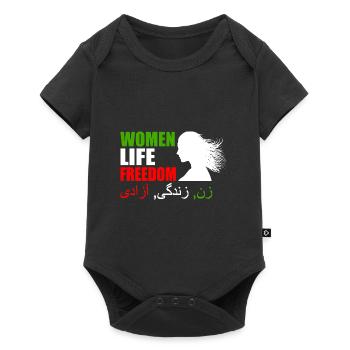 Women life freedom - Body à manches courtes Premium Bébé - noir - Devant