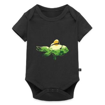 Nature Landscape Fishing Gift Cute Fish - Baby Premium short-sleeve bodysuit - black - Front